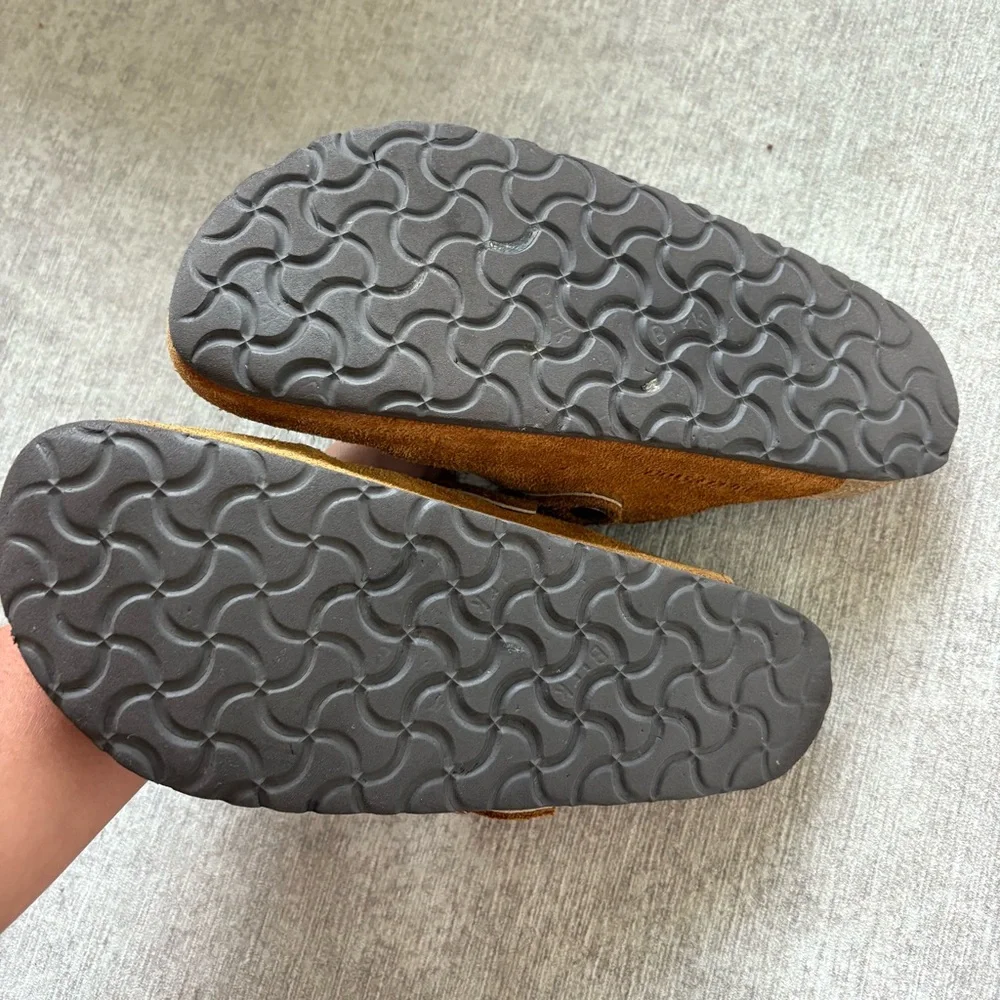 Birkenstock Boston Sherpa Clog Slides - Picture 4 of 5